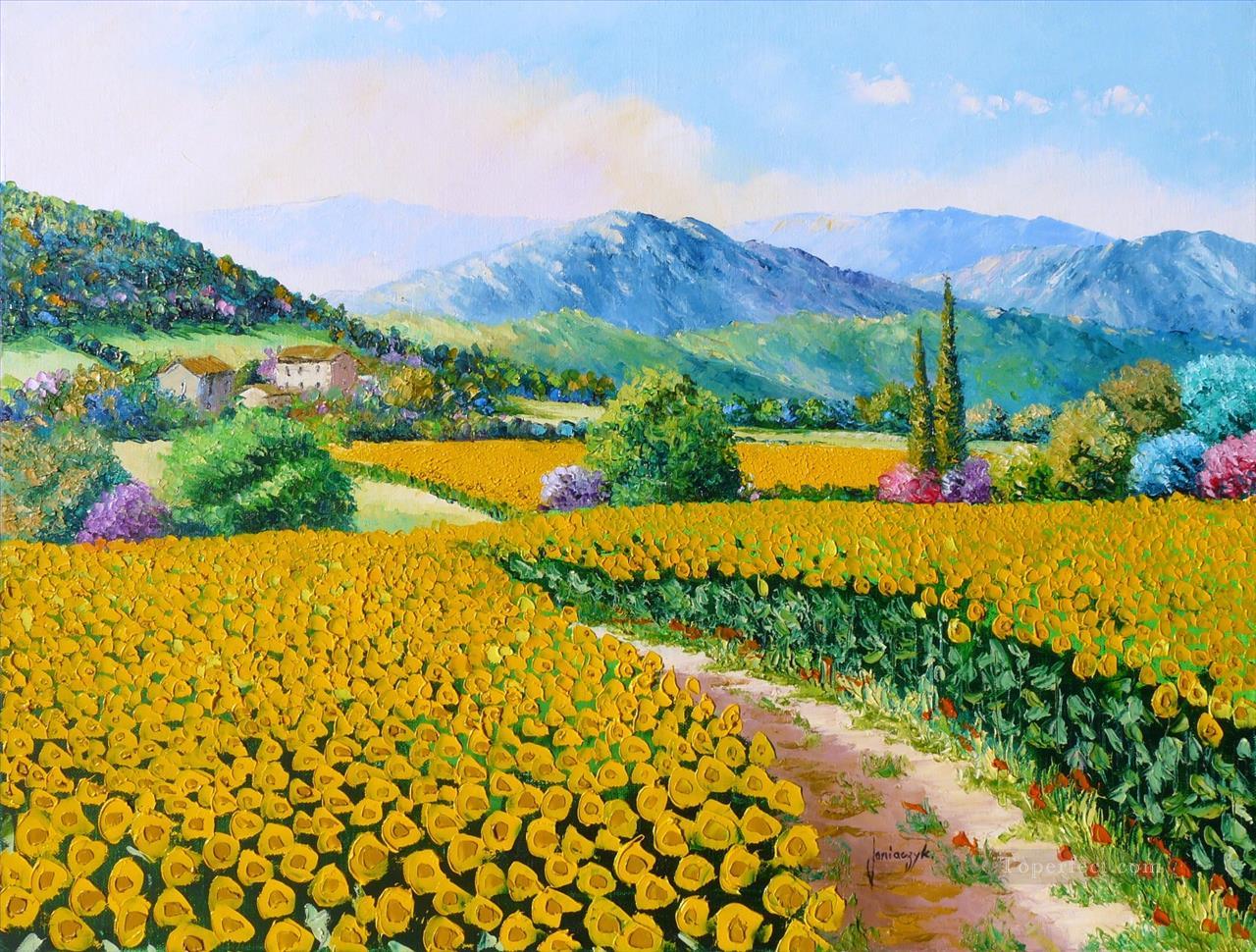 Sunflowers garden Oil Paintings
